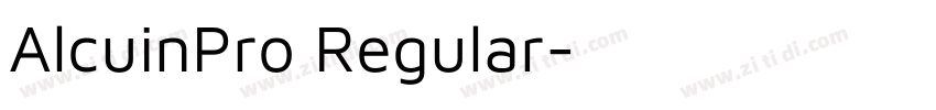 AlcuinPro Regular字体转换